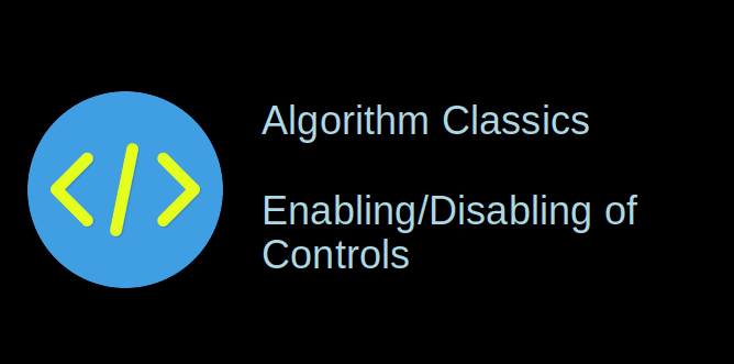 Web Apps: GUI Enabling/Disabling of controls