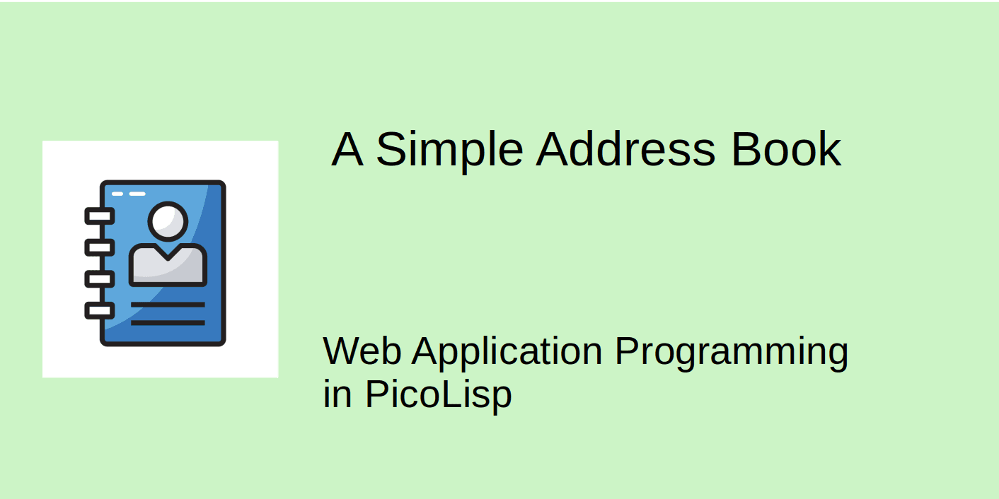 Web App Example: A Simple Address Book